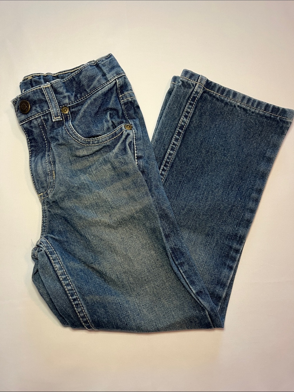 Sonoma Kids Blue Denim Jeans - Straight Leg Adjustable Waist
